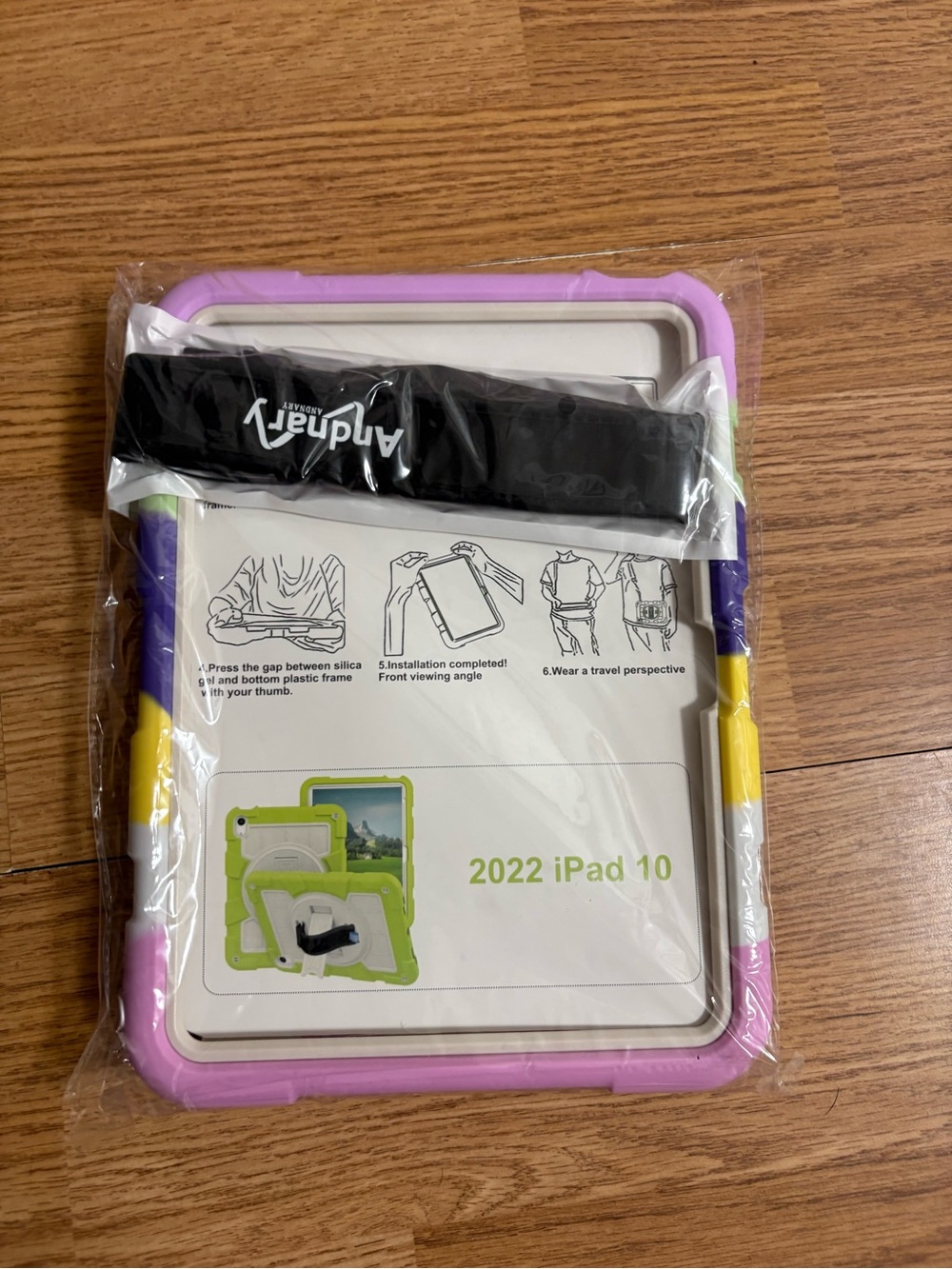 Kid-Friendly Purple Tablet Case with Handle for 2022 iPad 10
